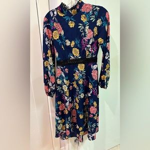 Midi floral long sleeve dress